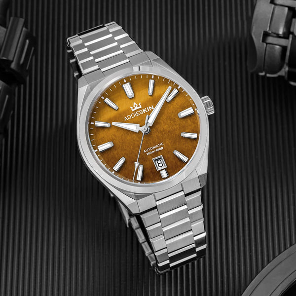 AddiesKIN K010 40mm Stone Dial Automatic Watch Miyota 9015