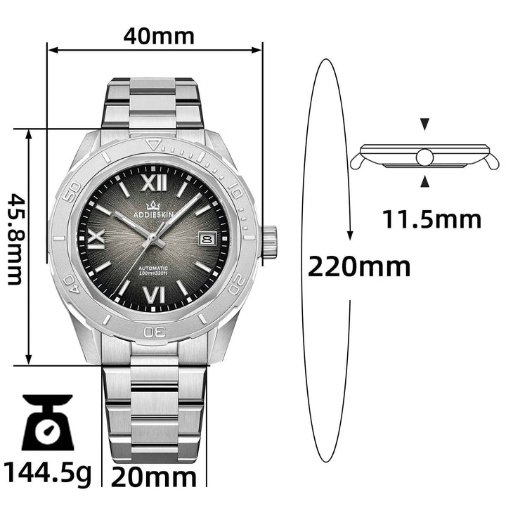 AddiesKIN K002 “Urban Mechanica” Automatic 9015 Men’s Watch