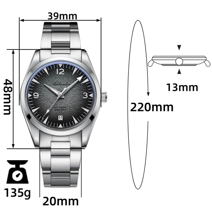 ★October Sale★Addiesdive 39mm Breath of the Ocean Automatic 8215 Men Watch ，AD2508 - ADDIESKIN