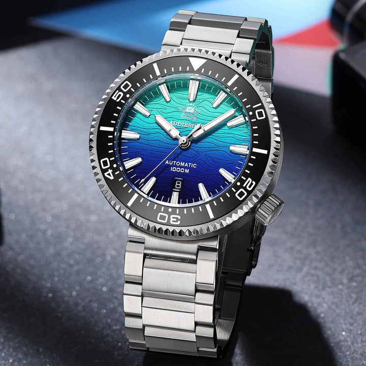 Addiesdive 46mm Puck Style Diver Watch AD2526 – 1000M Water Resistant, Japan 8215 Automatic