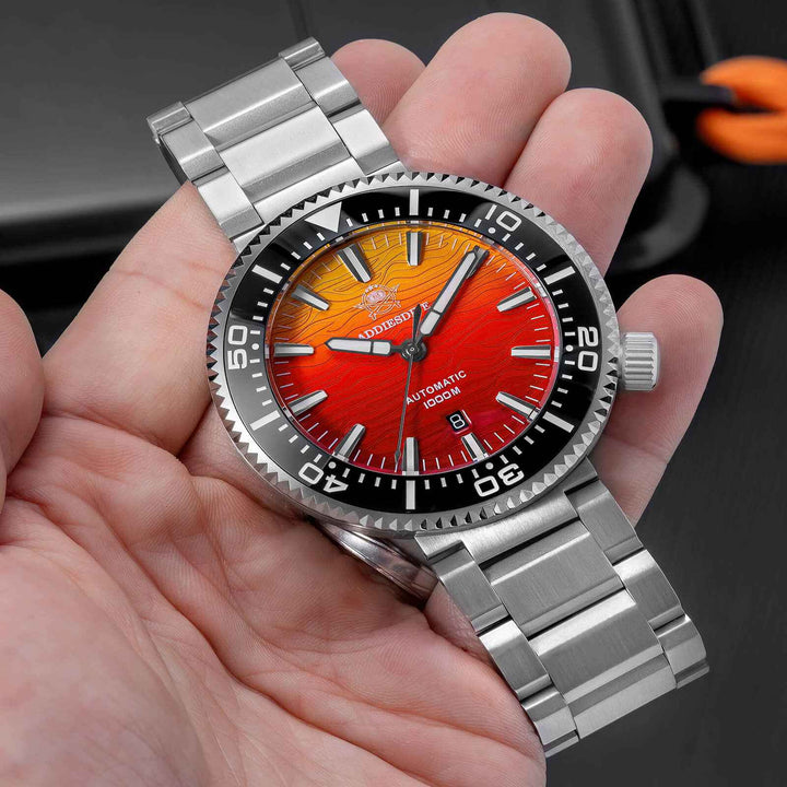 Addiesdive 46mm Puck Style Diver Watch AD2526 – 1000M Water Resistant, Japan 8215 Automatic