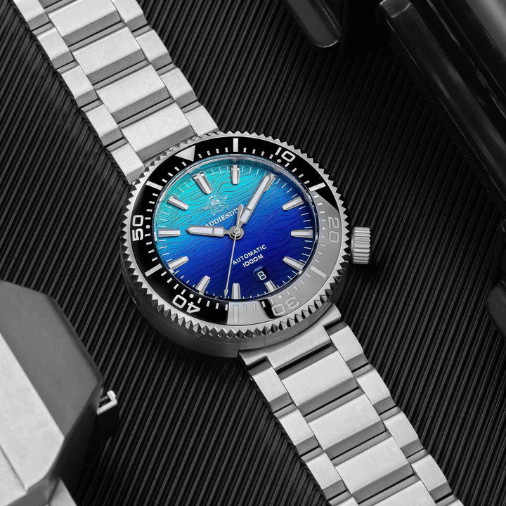 Addiesdive 46mm Puck Style Diver Watch AD2526 – 1000M Water Resistant, Japan 8215 Automatic